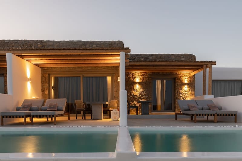 Private plunge pool at Aegean Hospitality Mykonos, Mykonos, photo 3