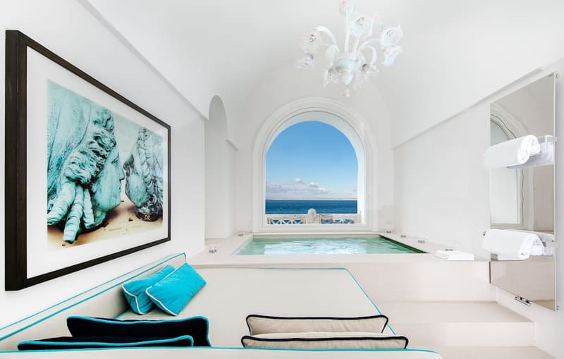 Private hot tub at Bellevue Syrene, Sorrento — photo 3