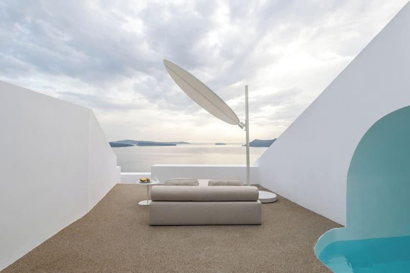 Private plunge pool at The Saint Hotel, Santorini, photo 6