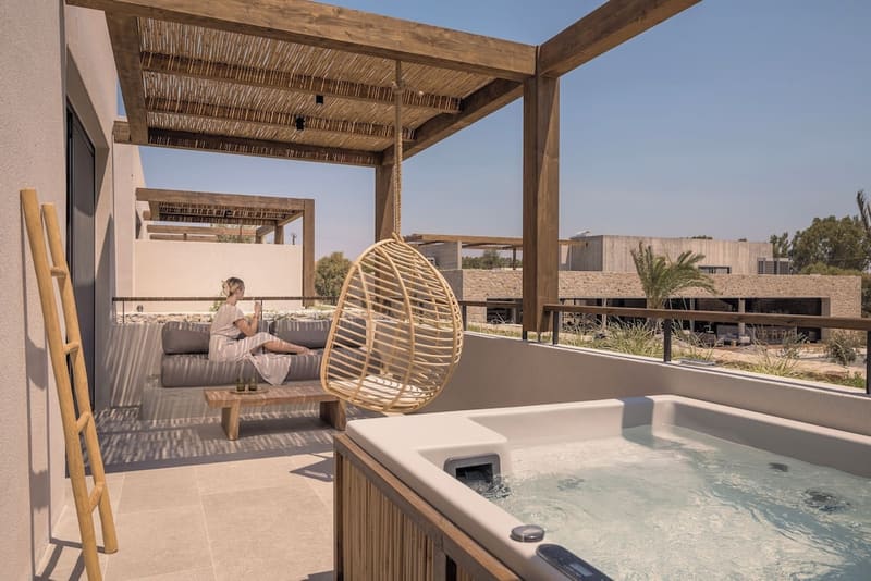 Private hot tub at Theros All Suite Hotel - Adults Only, Kos