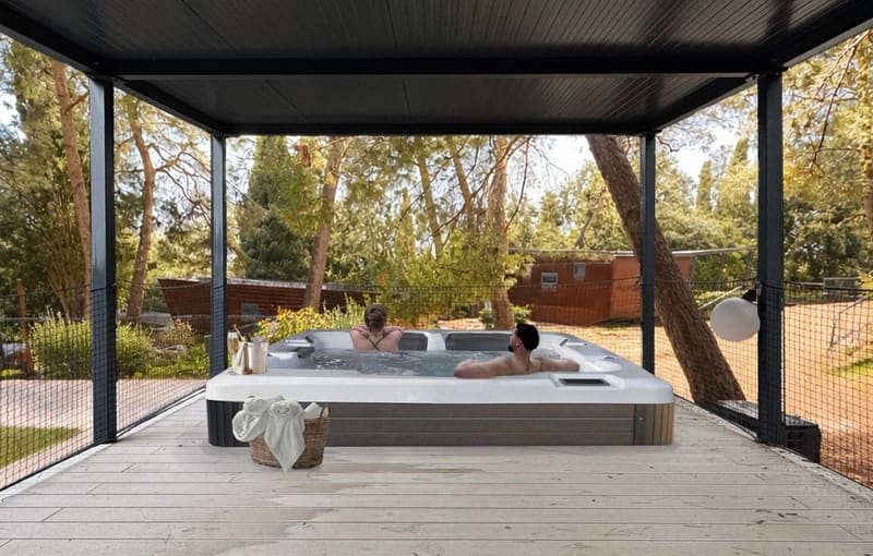 Private hot tub at Porton Nature Hideouts, Rovinj