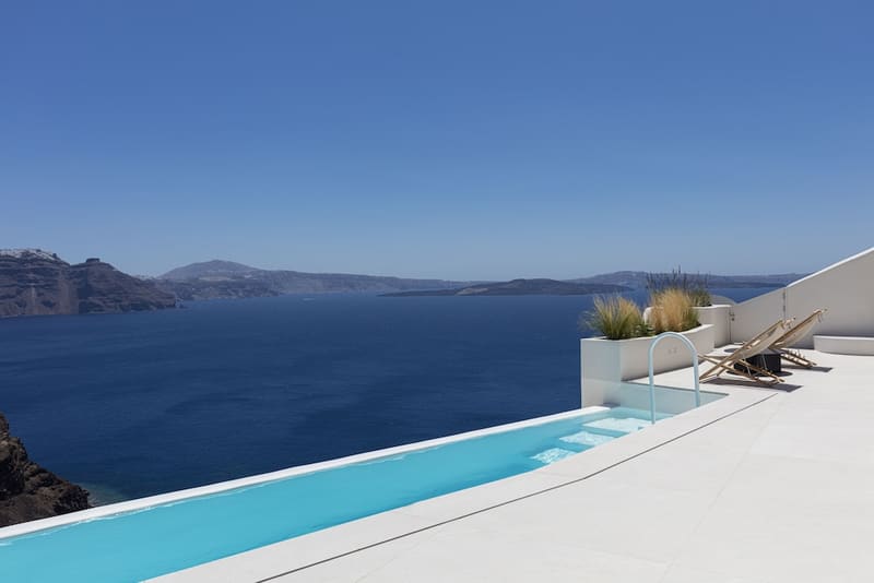 Private plunge pool at Canaves Oia Suites - Small Luxury Hotels of the World, Santorini, photo 2