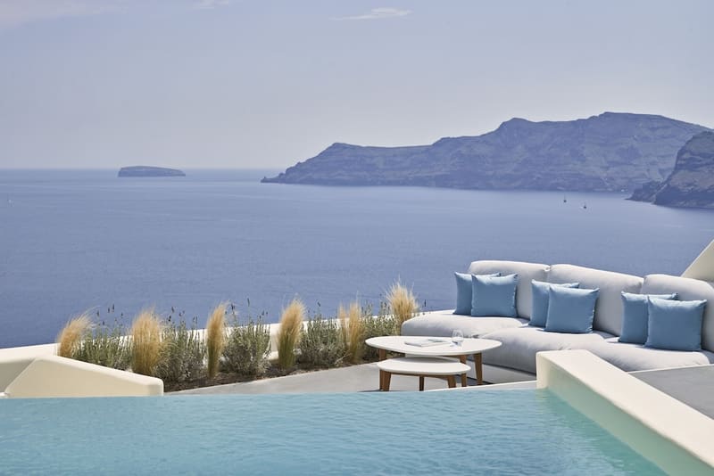 Private plunge pool at Canaves Oia Suites - Small Luxury Hotels of the World, Santorini, photo 4