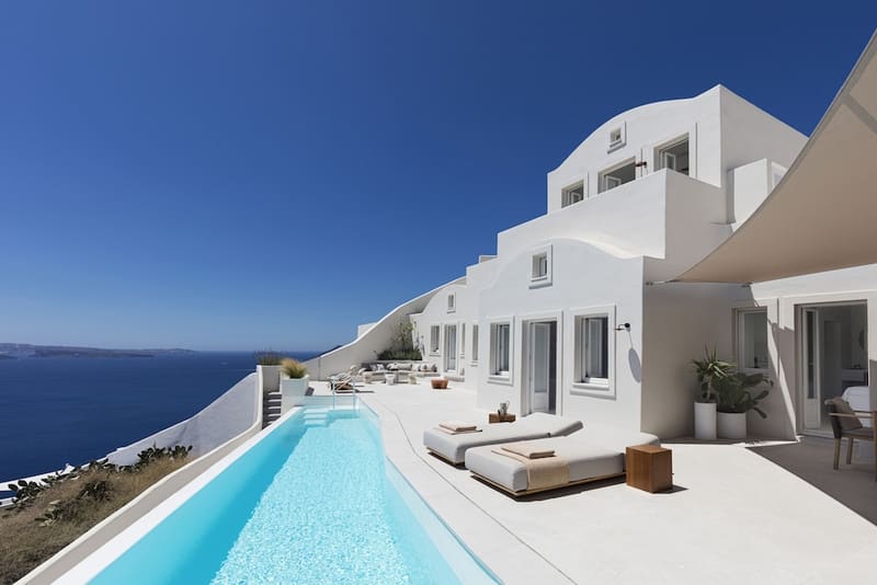 Private plunge pool at Canaves Oia Suites - Small Luxury Hotels of the World, Santorini — photo 2