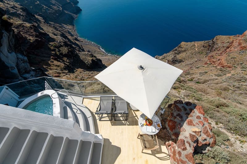 Private plunge pool at Iconic Santorini by Sandglass, Santorini