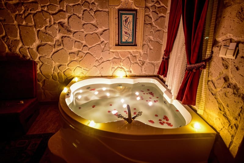 Private plunge pool at Cappadocia Caves Hotel, Goreme
