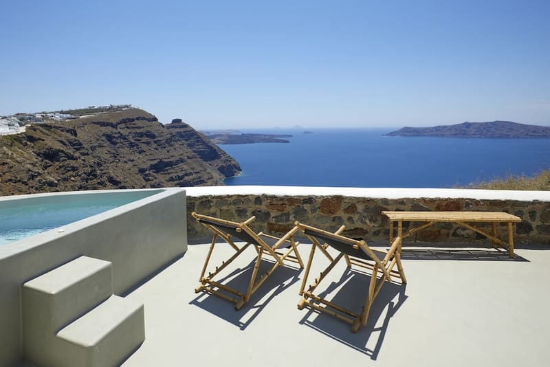 Private hot tub at Santorini Princess Spa Hotel, Santorini — photo 5