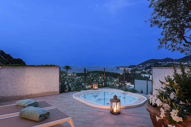 Private hot tub at Botania Relais & Spa - The Leading Hotels of the World, Ischia