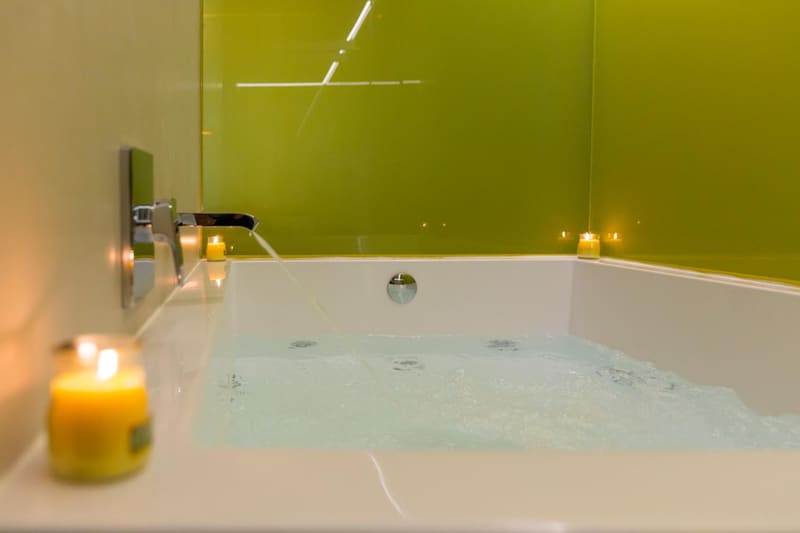 Private hot tub at Hotel Macià Sevilla Kubb, Seville