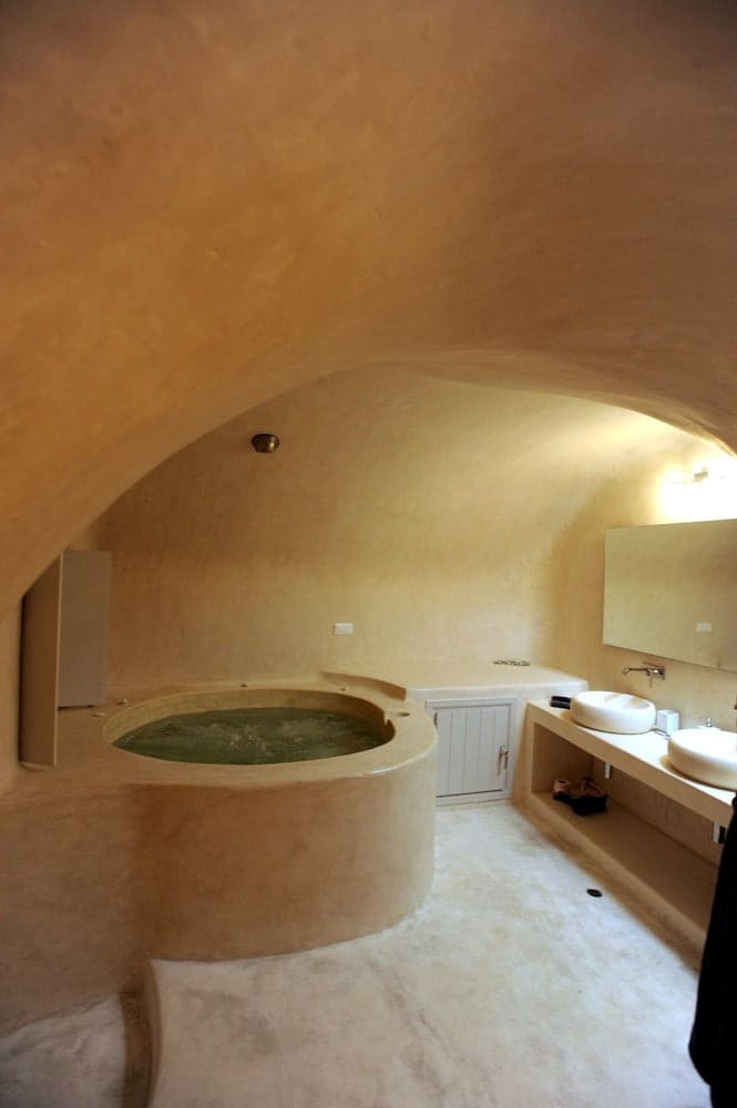 Private hot tub at Kapari Natural Resort, Santorini