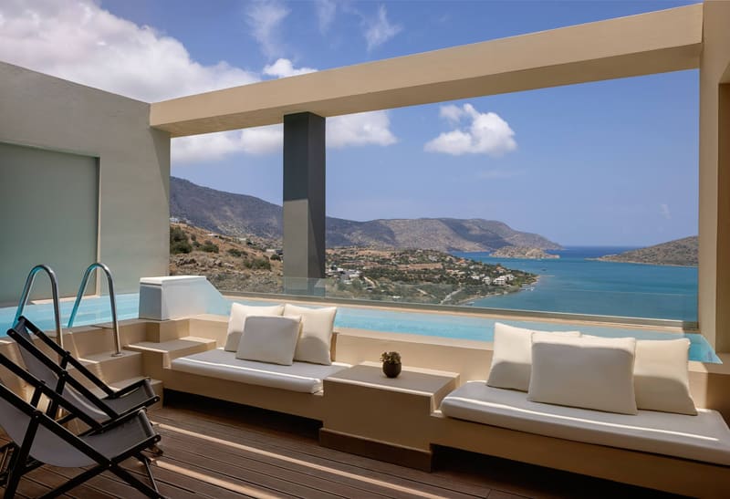 Private jacuzzi at Domes Aulus Elounda, Adults only, Curio Collection by Hilton, Elounda, photo 5
