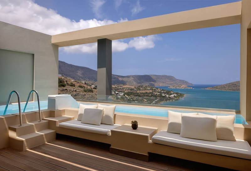 Private jacuzzi at Domes Aulus Elounda, Adults only, Curio Collection by Hilton, Elounda — photo 4