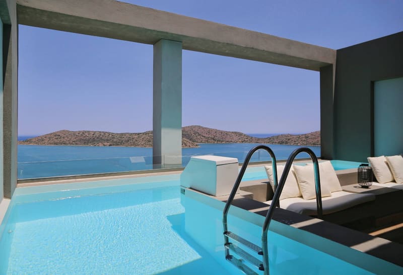 Private jacuzzi at Domes Aulus Elounda, Adults only, Curio Collection by Hilton, Elounda — photo 3