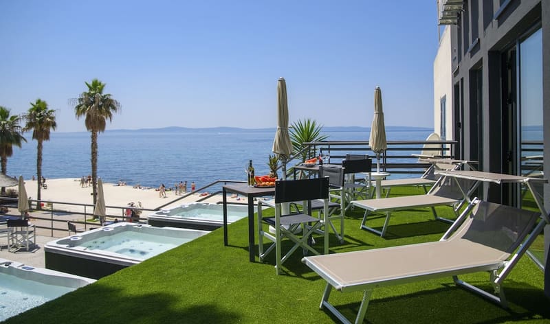 Private hot tub at Via Mare Luxury rooms, Split — photo 3