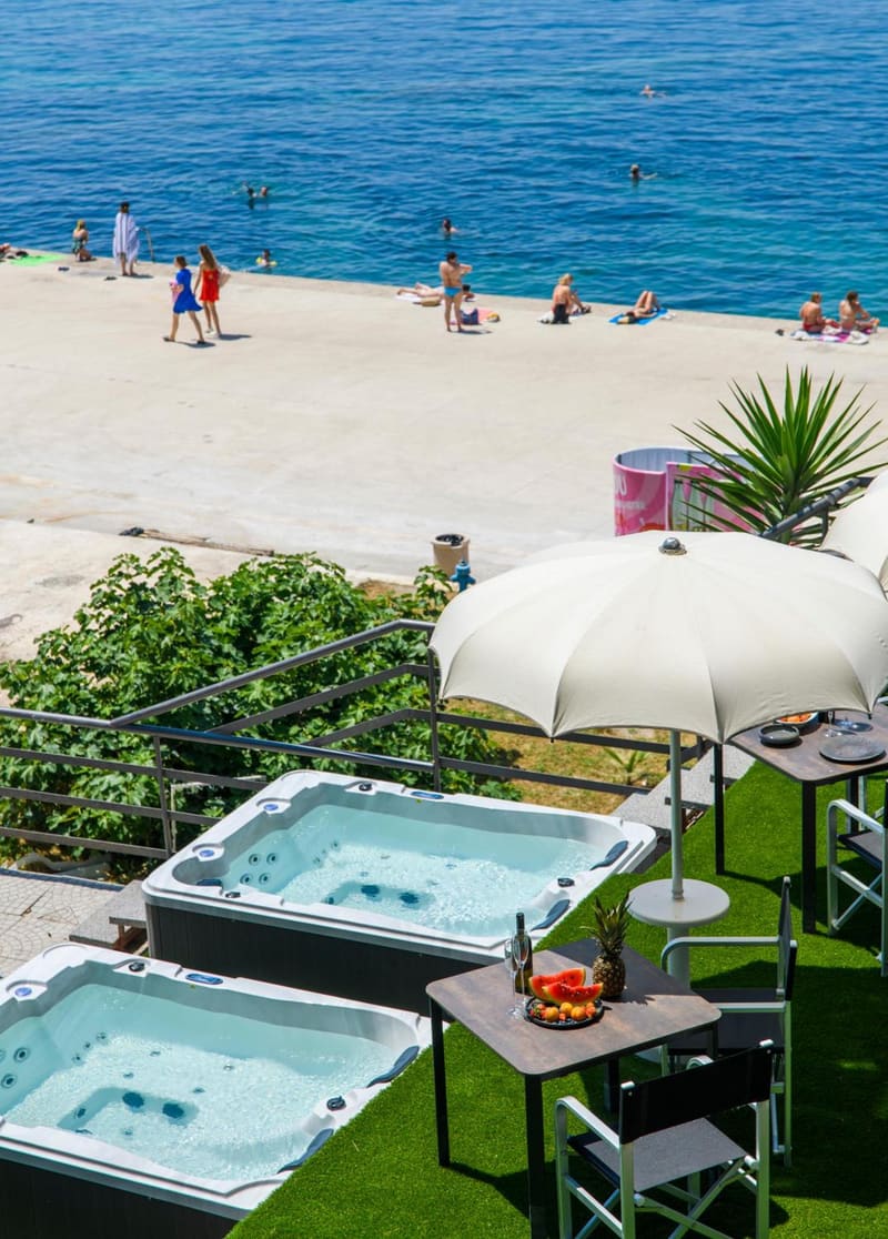 Private jacuzzi at Via Mare Luxury Rooms, Split, photo 4