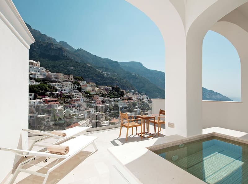 Private hot tub at Hotel Posa Posa, Positano — photo 2