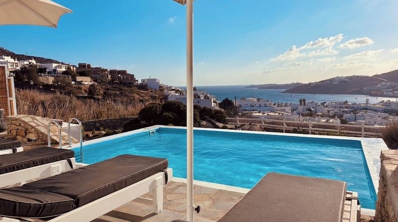 Private plunge pool at Amperian Mykonos Suites & Villas, Mykonos — photo 3