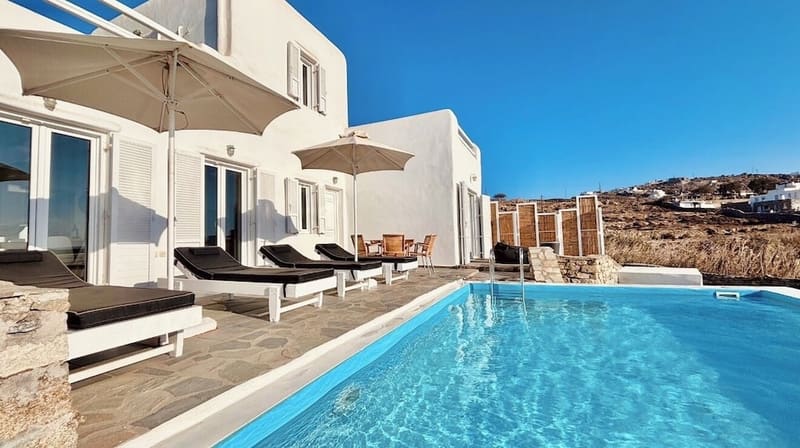 Private plunge pool at Amperian Mykonos Suites & Villas, Mykonos