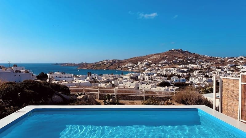 Private plunge pool at Amperian Mykonos Suites & Villas, Mykonos — photo 2