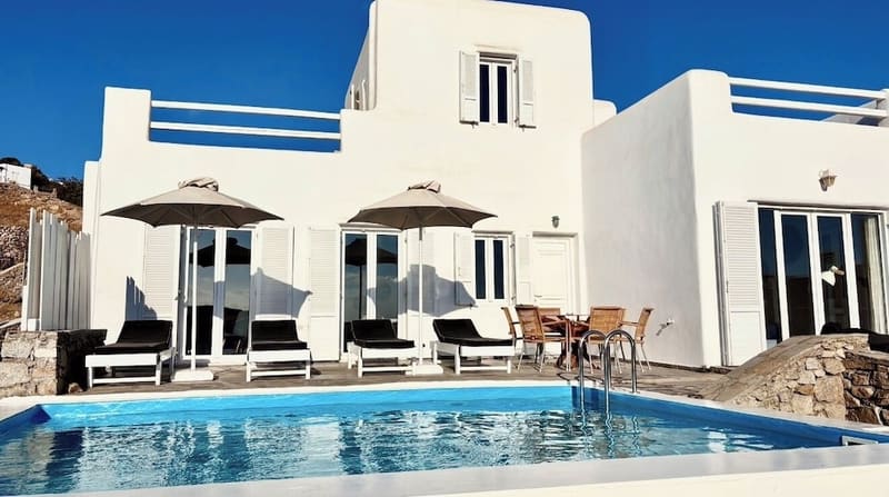 Private plunge pool at Amperian Mykonos Suites & Villas, Mykonos — photo 6