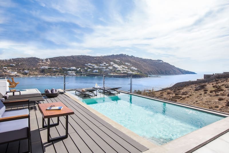 Private plunge pool at Kivotos Mykonos - Preferred Hotels & Resorts, Mykonos