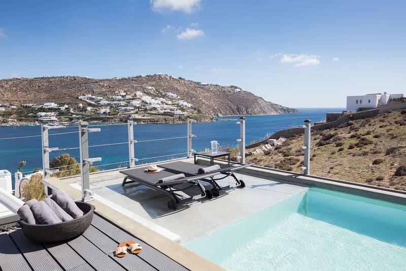 Private plunge pool at Kivotos Mykonos - Preferred Hotels & Resorts, Mykonos — photo 5