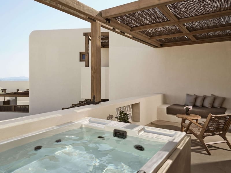 Private hot tub at Omeon Mykonos, Mykonos — photo 2