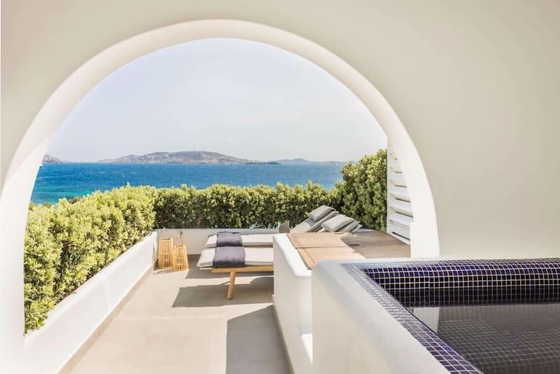 Private plunge pool at Grace Mykonos, Mykonos, photo 4