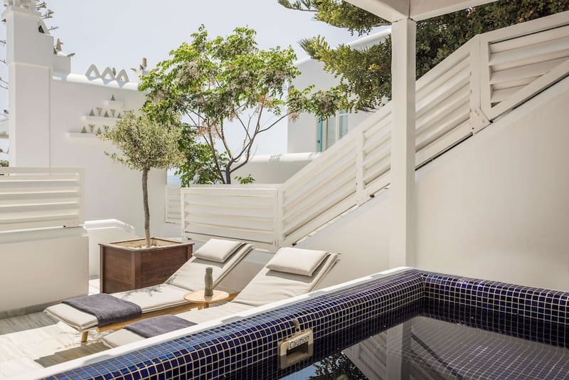 Private plunge pool at Grace Mykonos, Mykonos, photo 5