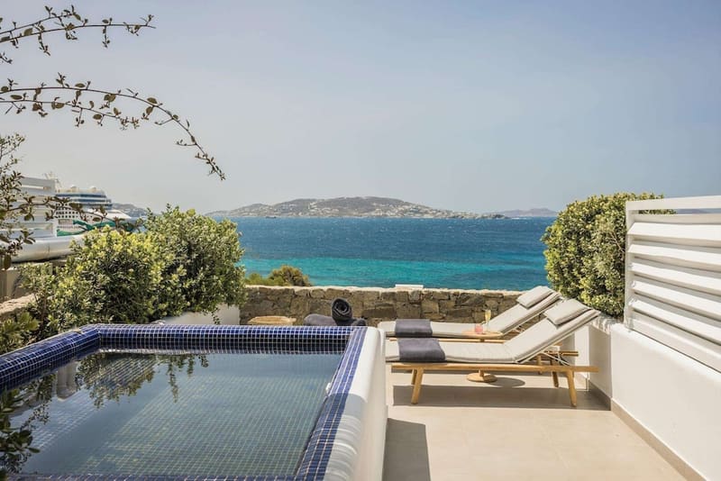 Private plunge pool at Grace Mykonos, Mykonos