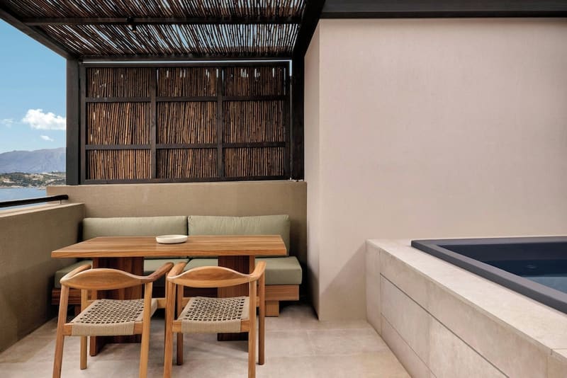 Private jacuzzi at JW Marriott Crete Resort & Spa, Chania
