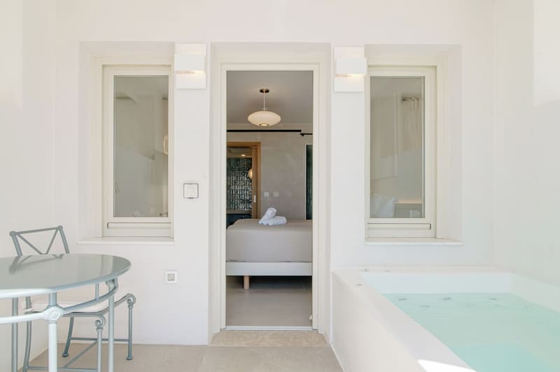 Private hot tub at Apeiron Blue Santorini - Sustainable Adults Only 14+, Santorini