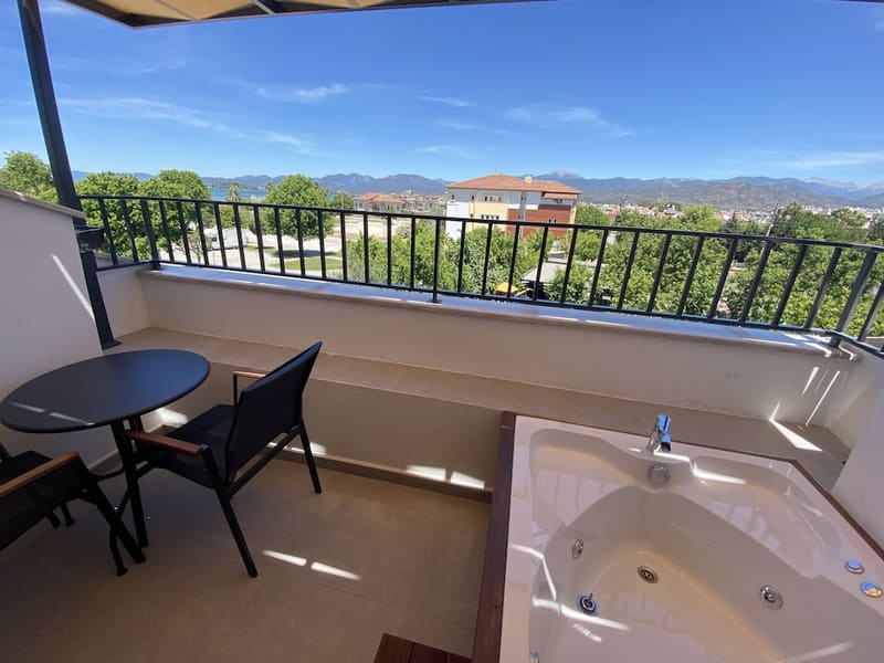 Private hot tub at Avilia Suites, Fethiye