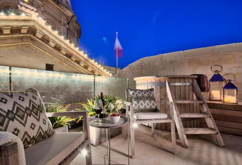 Private hot tub at Casa Ellul - Small Luxury Hotels of the World, Valletta — photo 2