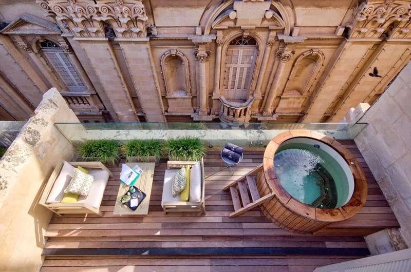 Private hot tub at Casa Ellul - Small Luxury Hotels of the World, Valletta