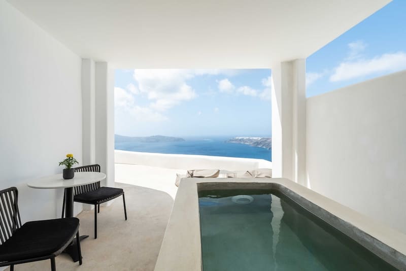 Private plunge pool at Rocabella Santorini Hotel & SPA, Santorini