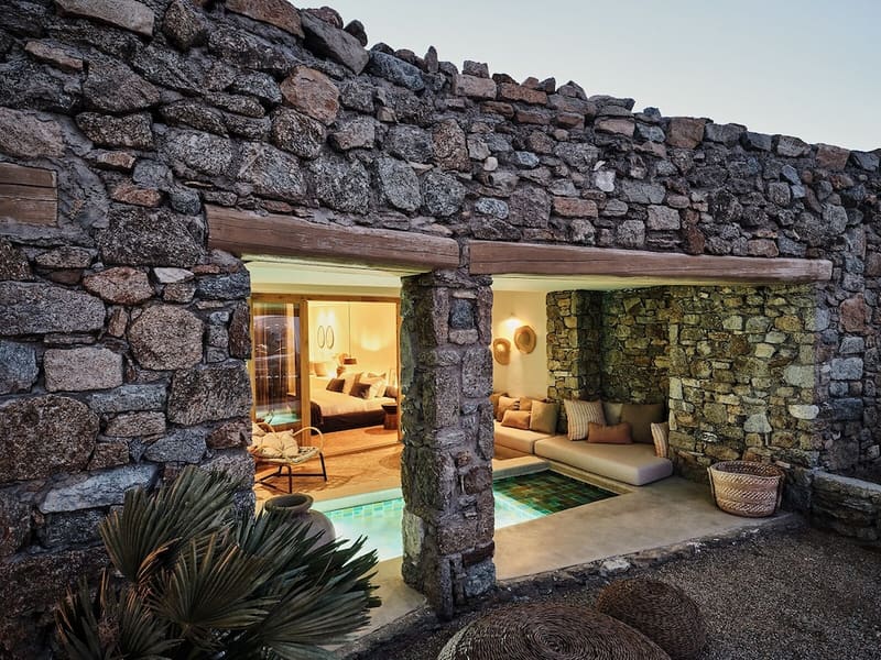 Private plunge pool at The Wild By Interni, Mykonos