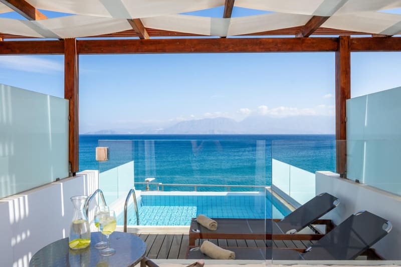 Private hot tub at Miramare Resort & Spa, Agios Nikolaos, photo 6