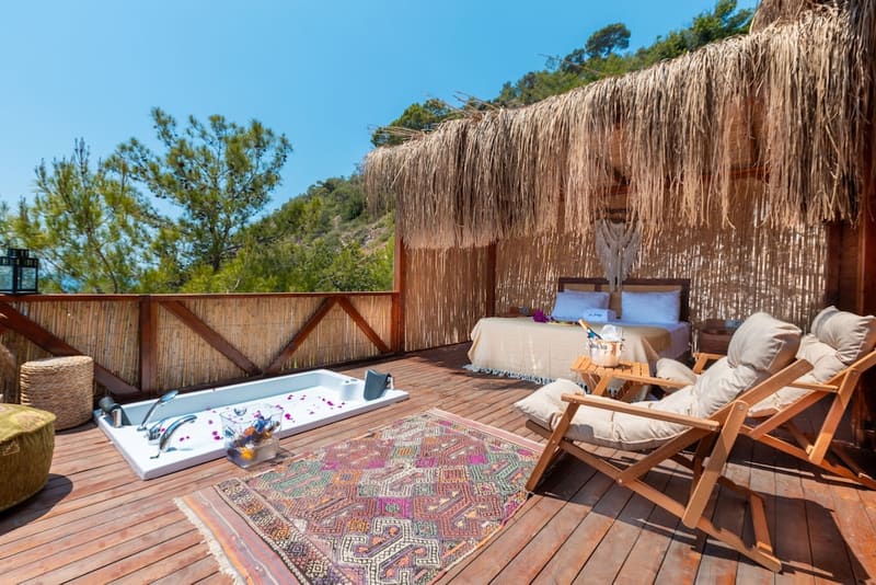 Private hot tub at La Boheme Kabak, Fethiye — photo 5