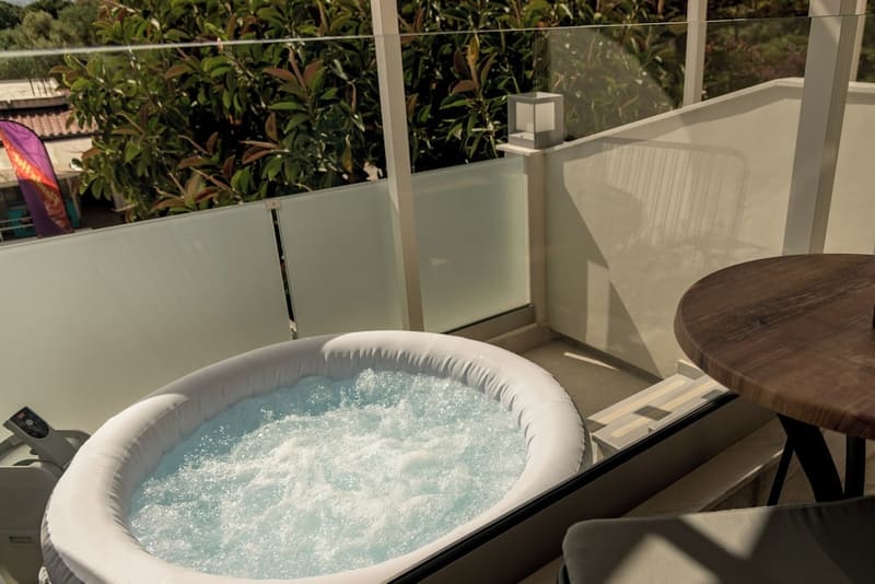 Private hot tub at Nikon Boutique Hotel, Zakynthos