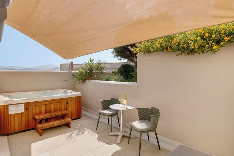 Private hot tub at Kouros Art Hotel - Adults Only, Naxos