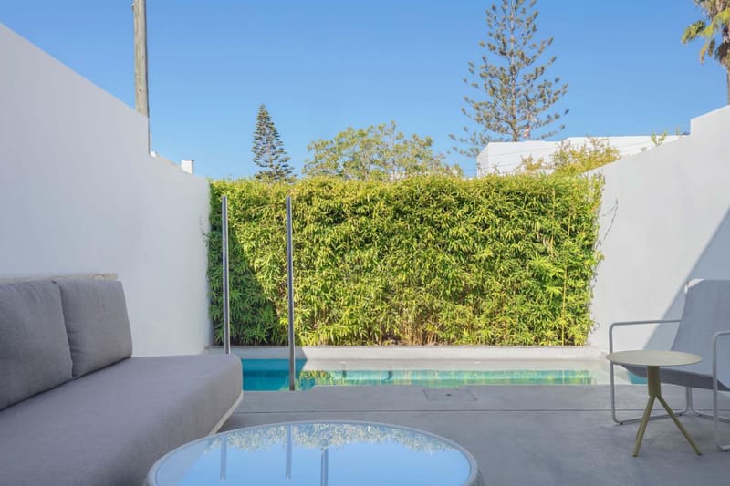 Private plunge pool at W Ibiza, Ibiza