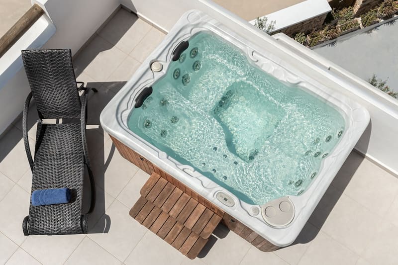 Private hot tub at Argo Boutique Hotel, Naxos