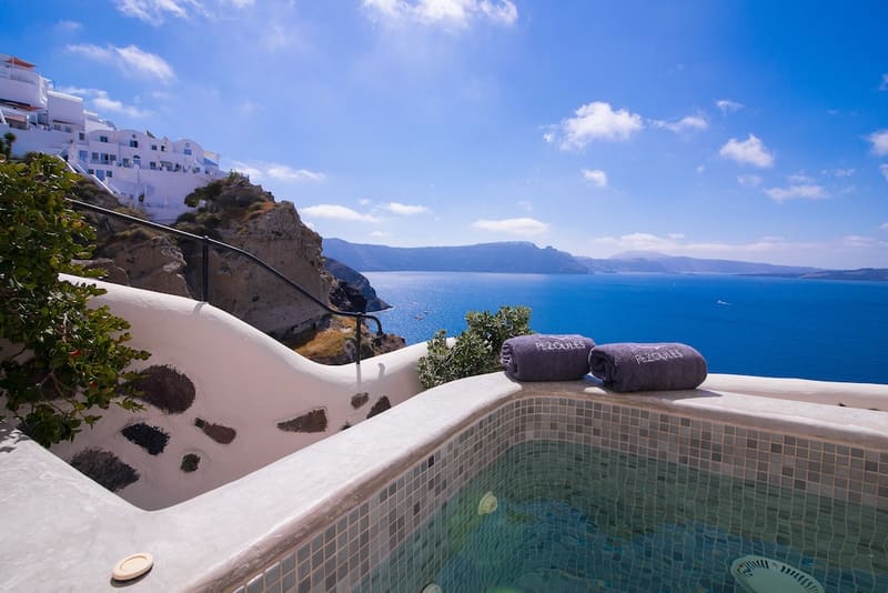 Private hot tub at Pezoules of Oia, Santorini — photo 5