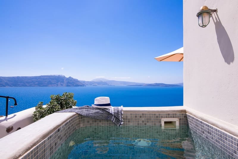 Private hot tub at Pezoules of Oia, Santorini — photo 6