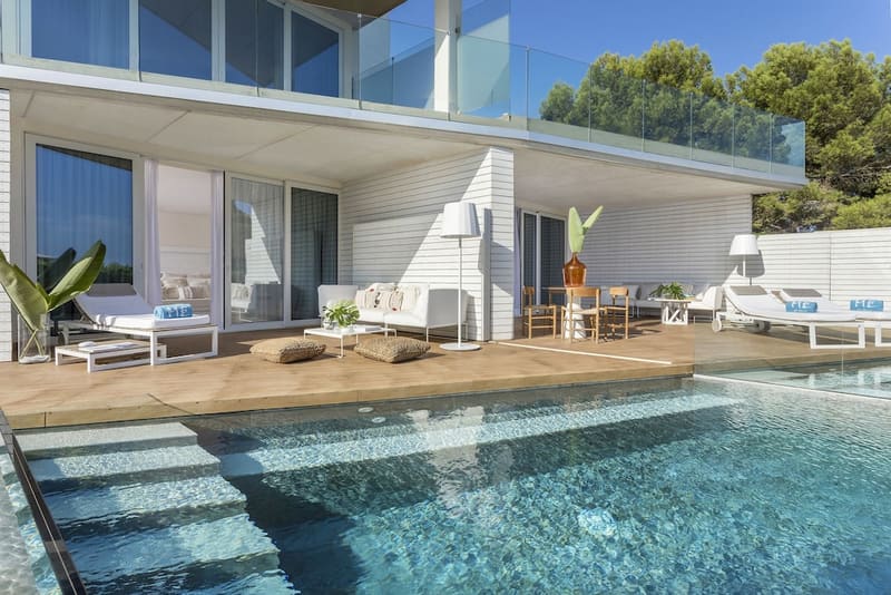 Private jacuzzi at ME Ibiza - The Leading Hotels of the World, Ibiza