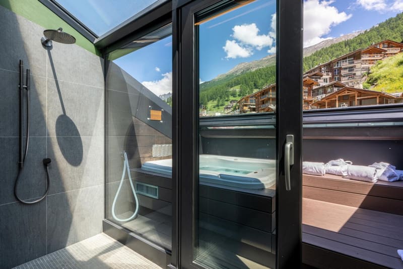 Private plunge pool at Hotel ZERMAMA Zermatt, Zermatt