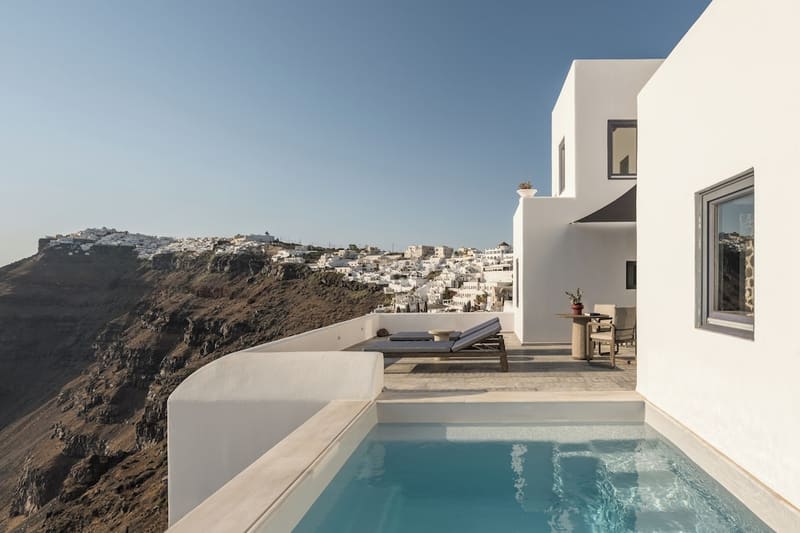 Private plunge pool at Homeric Poems, Santorini — photo 6
