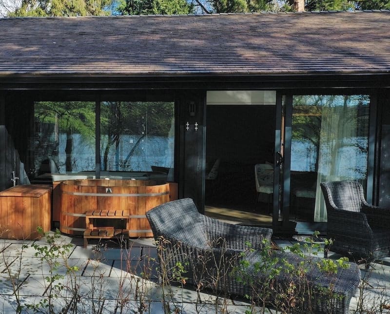 Private hot tub at Storrs Hall Hotel, Windermere, photo 2