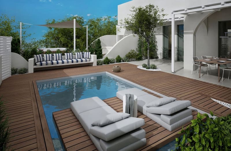 Private hot tub at Kedros Villas, Naxos, photo 3